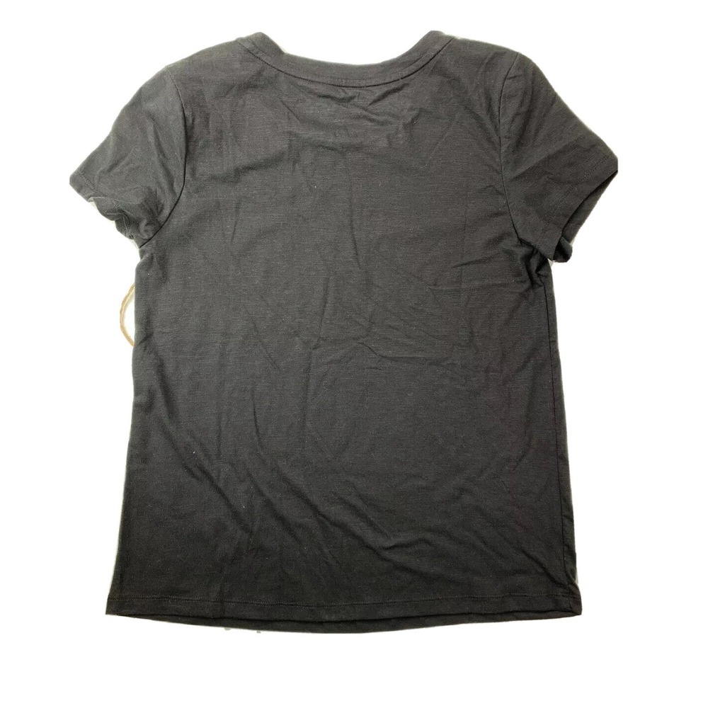Rae Dunn Be Proud Rainbow Graphic Tee Black Slub T-Shirt Womens Large NEW NWT - Picture 12 of 12